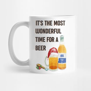 Alternative Christmas design - wonderful time for a beer Mug